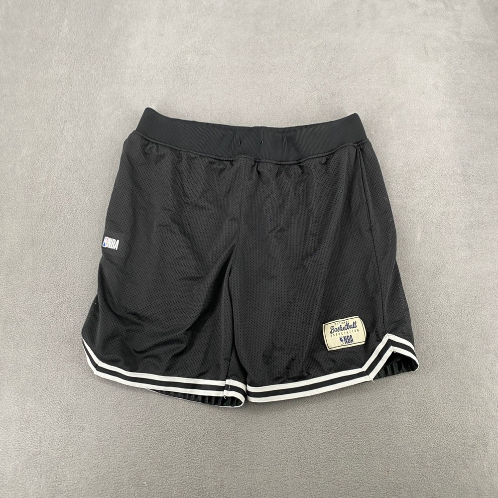 NBA Mens Mesh Basketball Shorts Black XL Elastic Waist Athletic Casual 7578
